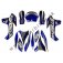 Samolepky, polepy Minicross Gazelle 49cc, ECO modrá
