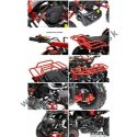 Detská štvorkolka Torino Deluxe 49 cc E-start DO oranžová