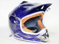 Moto prilba Cross NEX Racing modr�